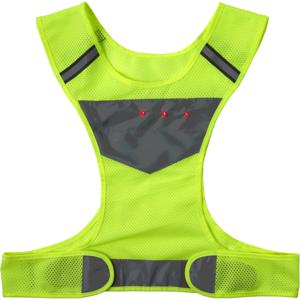 Fluor gele veiligheidsvesten/hesjes reflecterend - Sportkleding - Lichtgevende hardloop kleding