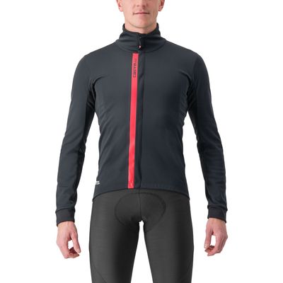 Castelli Entrata lange mouw fietsjack zwart/rood heren L