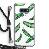 Lange bladeren: Samsung Galaxy S10e Transparant Hoesje met koord
