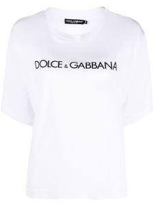 Dolce & Gabbana t-shirt à logo imprimé - Blanc