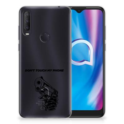 Alcatel 1S (2020) Silicone-hoesje Gun Don't Touch My Phone Alcatel 1S (2020) Silicone-hoesje Gun Don't Touch My Phone