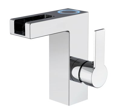 Schutte ORINOCO LED-ééngreepsmengkraan wastafel met watervaluitloop | chroom
 20115