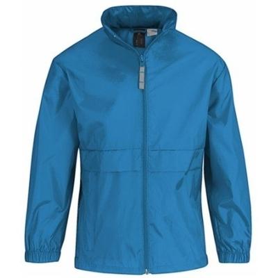 B&C Regenkleding - voor jongens/meisjes - aquablauw - Sirocco - windjas/regenjas - kinderen