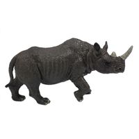 Grijze speelgoed neushoorn 12 cm   -