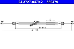 ATE Handremkabel 24.3727-0479.2