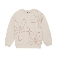 Daily7 Zomer sweater meisjes - zand - oversized - bloemen