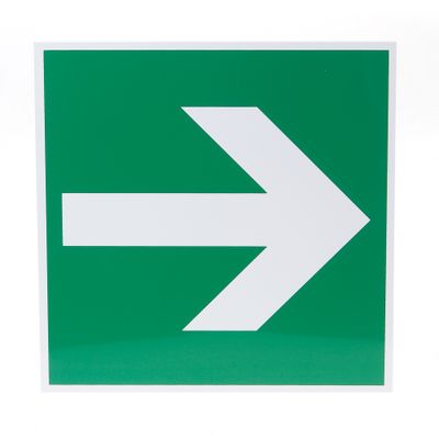 Iso vluchtpijl horizontaal