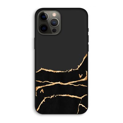 Gouden marmer: iPhone 12 Pro Max Biologisch afbreekbaar hoesje