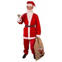 Kerstmannen outfit compleet maat XL One size  -