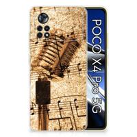 Xiaomi Poco X4 Pro 5G | Siliconen hoesje | met foto Bladmuziek