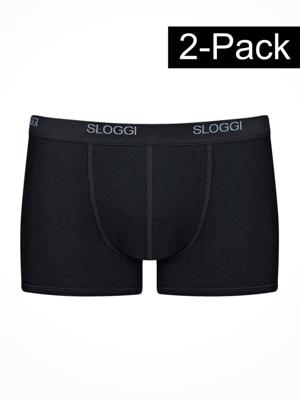 Sloggi - Basic Short 2-Pack - zwart, Maat:2XL