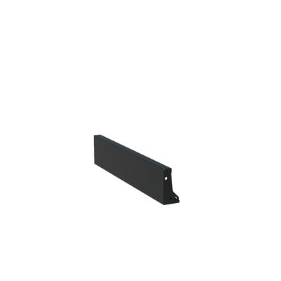 Keerwand aluminium recht 100x20cm.