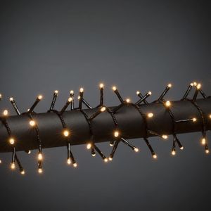 Konstsmide Clusterverlichting voor binnen en buiten - 2000 LEDs - Frosted - 2100K Amber - 44 meter - Kerstverlichting - IP44 - Incl. Transformator