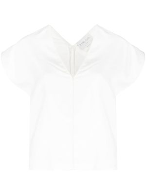 Forte Forte blouse à détail fendu - Blanc