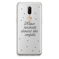 Confetti: OnePlus 6 Transparant Hoesje