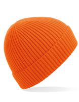 Beechfield CB380 Engineered Knit Ribbed Beanie - Orange - One Size