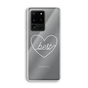 Best heart pastel: Samsung Galaxy S20 Ultra Transparant Hoesje