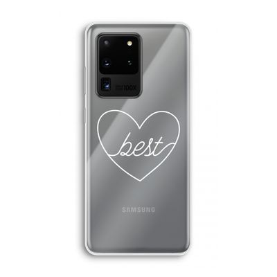 Best heart pastel: Samsung Galaxy S20 Ultra Transparant Hoesje