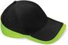 Beechfield CB171 Teamwear Competition Cap - Black/Lime Green - One Size