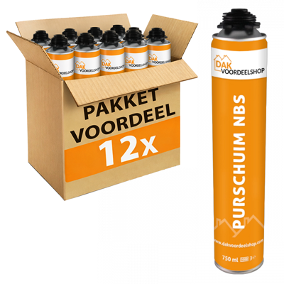 12 stuks Purschuim NBS GUN 750 ml - pakketvoordeel 12 stuks Purschuim NBS GUN 750 ml - pakketvoordeel