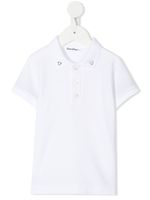 familiar polo à logo brodé - Blanc