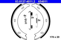 Remschoenset, parkeerrem 03013740112