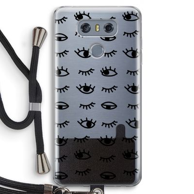 Eye pattern #2: LG G6 Transparant Hoesje met koord