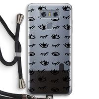 Eye pattern #2: LG G6 Transparant Hoesje met koord