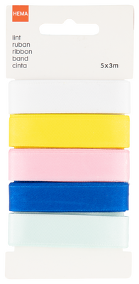 HEMA Sierlint - Satijn - 5 Stuks HEMA Sierlint - Satijn - 5 Stuks