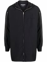 Jacquemus manteau à manches zippées - Noir