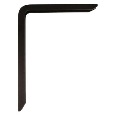 Muurbeugel AMIG 4plus-21110 Planken Zwart Aluminium (25 x 15 cm)