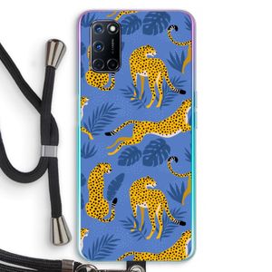 Luipaard: Oppo A92 Transparant Hoesje met koord
