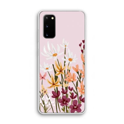 Painted wildflowers: Samsung Galaxy S20 Transparant Hoesje