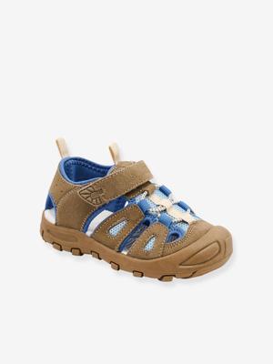 PARKER sandaal van suède en neopreen voor kinderen BISGAARD cappuccino