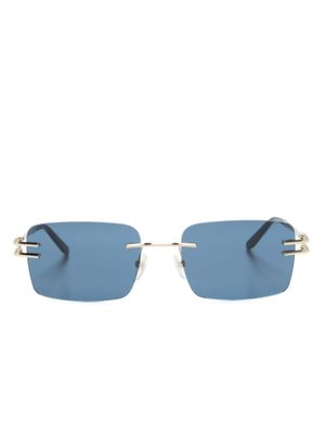 GIGI STUDIOS lunettes de soleil Ginger à monture rectangulaire - Or