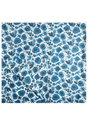 La DoubleJ nappe de table en lin à imprimé Wildbird - Bleu