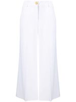 Moschino wide-leg cropped trousers - Blanc