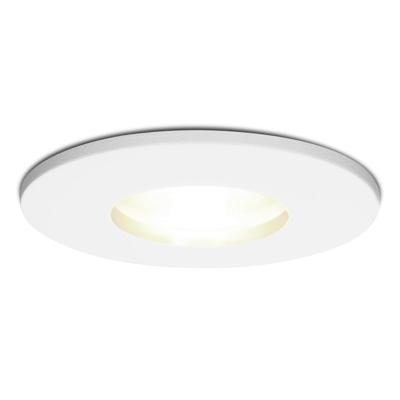 Barcelona LED Inbouwspot - Dimbaar - GU10 fitting - 4 Watt - 4000K Neutraal Wit IP44 spatwaterdicht - Wit - Voor binnen, buiten en badkamer