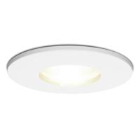 Barcelona LED Inbouwspot - Dimbaar - GU10 fitting - 4 Watt - 4000K Neutraal Wit IP44 spatwaterdicht - Wit - Voor binnen, buiten en badkamer