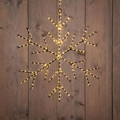 Sneeuwvlok metaal 380led 37 cm classic warm - Annas collection