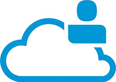 Scapino TwoDay hoge leren sneakers donkerblauw