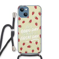 Don't forget to have a great day: iPhone 13 Transparant Hoesje met koord