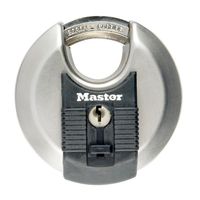 Masterlock 80mm diam. stainless steel padlock - octagonal boron-carbide shrouded - M50EURD - thumbnail