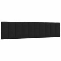Hoofdbordkussen "Hanko" 200 cm stof zwart