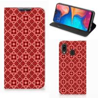 Samsung Galaxy A30 | Hoesje met Magneet | Batik Rood