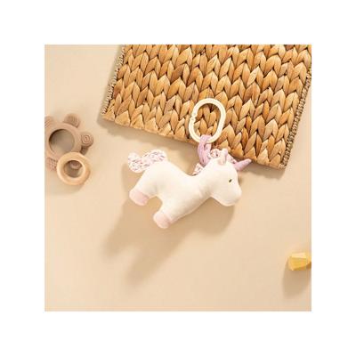 1pc Baby Plush Animal Rattle Pendant, Suitable For Car Seat, Crib And Stroller, Newborn Gift, Wind Chime, Nursery Decor, Infant Sensory Soft Toy - Bear, Unicorn, Dinosaur Multicolor / one-size / Mauve