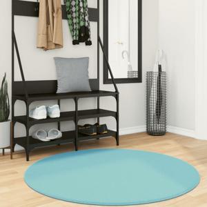 VidaXL Vloerkleed oviedo laagpolig ø 120 cm groen