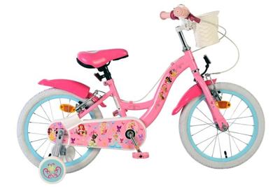 Disney princess kinderfiets - meisjes - 16 inch - roze - twee handremmen