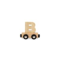 Tryco houten trein letter naturel-B