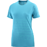 Salomon Sense aero ss tee gfx dames - BLAUW - Dames